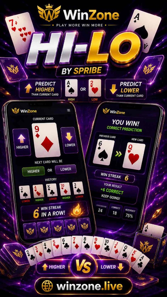 Hi-Lo card prediction game
